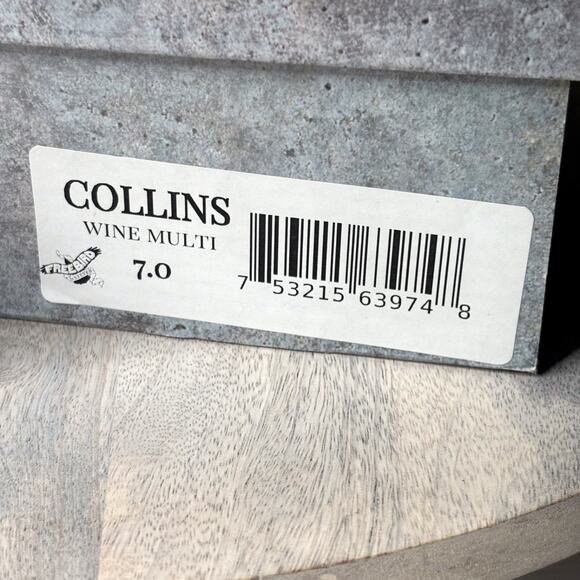 Freebird by Steven Collins Clogs Wine Multi Red Leather Croc Embossed Heels Sz 7 - Picture 2 of 11